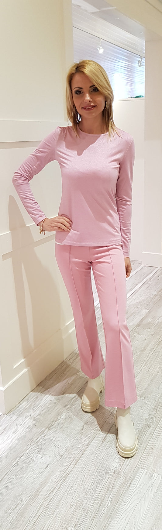 Pink Top With Shimmer