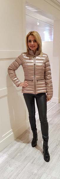 Lila Beige Quilted Jacket