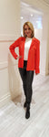 Orange Jacket With Stand-up Collar