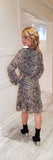 Snake Print Midi Dress