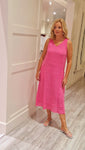Pink Linen Dress