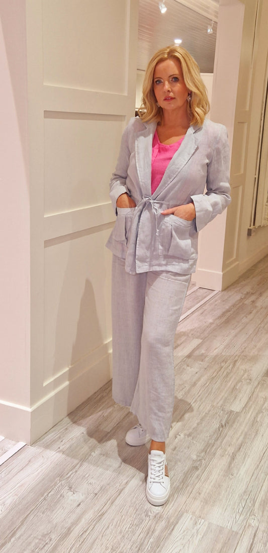 Linen Grey Trousers