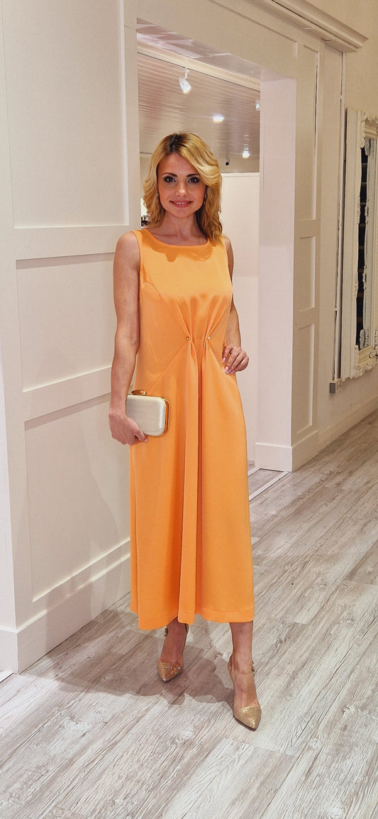 Orange Midi Dress