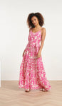 Pink and Cream Maxi Dress
