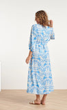 Blue & White Maxi Sun Dress