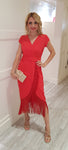Red Tassle Dress