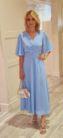 Powder Blue Midi Dress