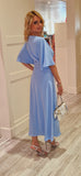 Powder Blue Midi Dress