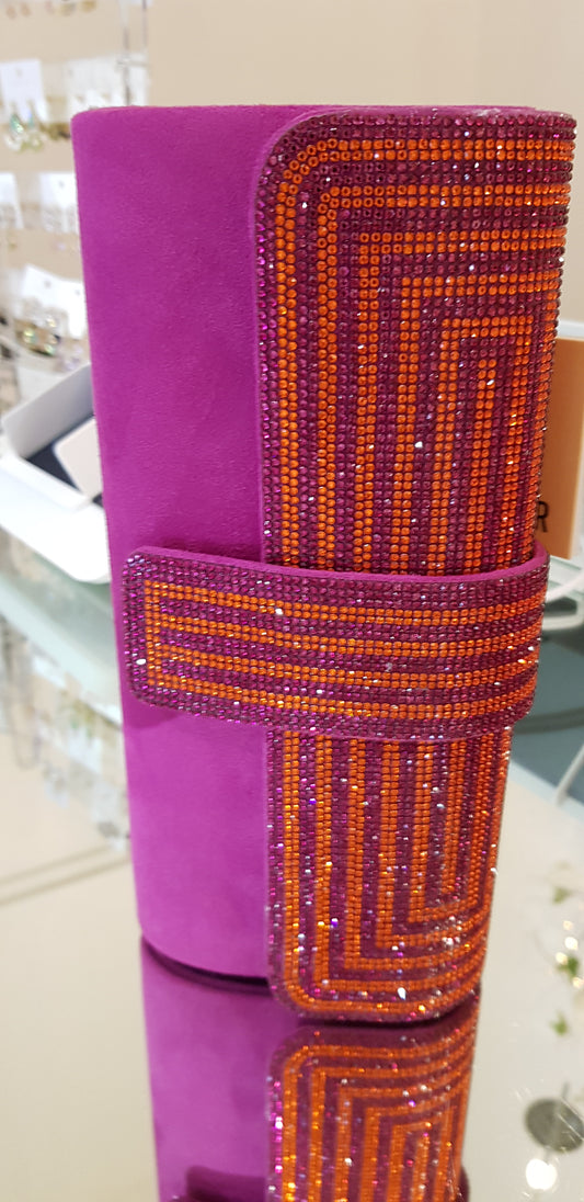 Fuchsia Orange stones Bag