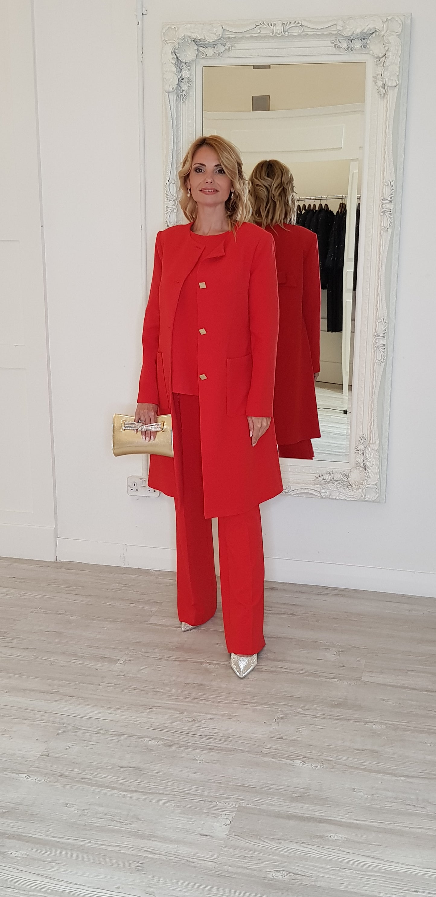 Red Jacket With Gold Buttons