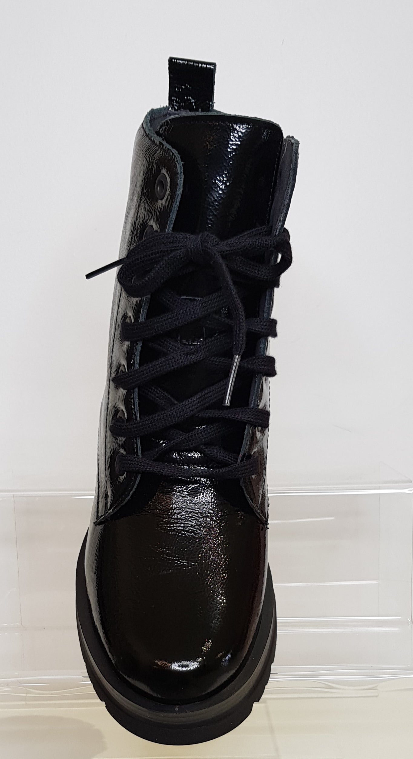 Black Patient Leather Boots