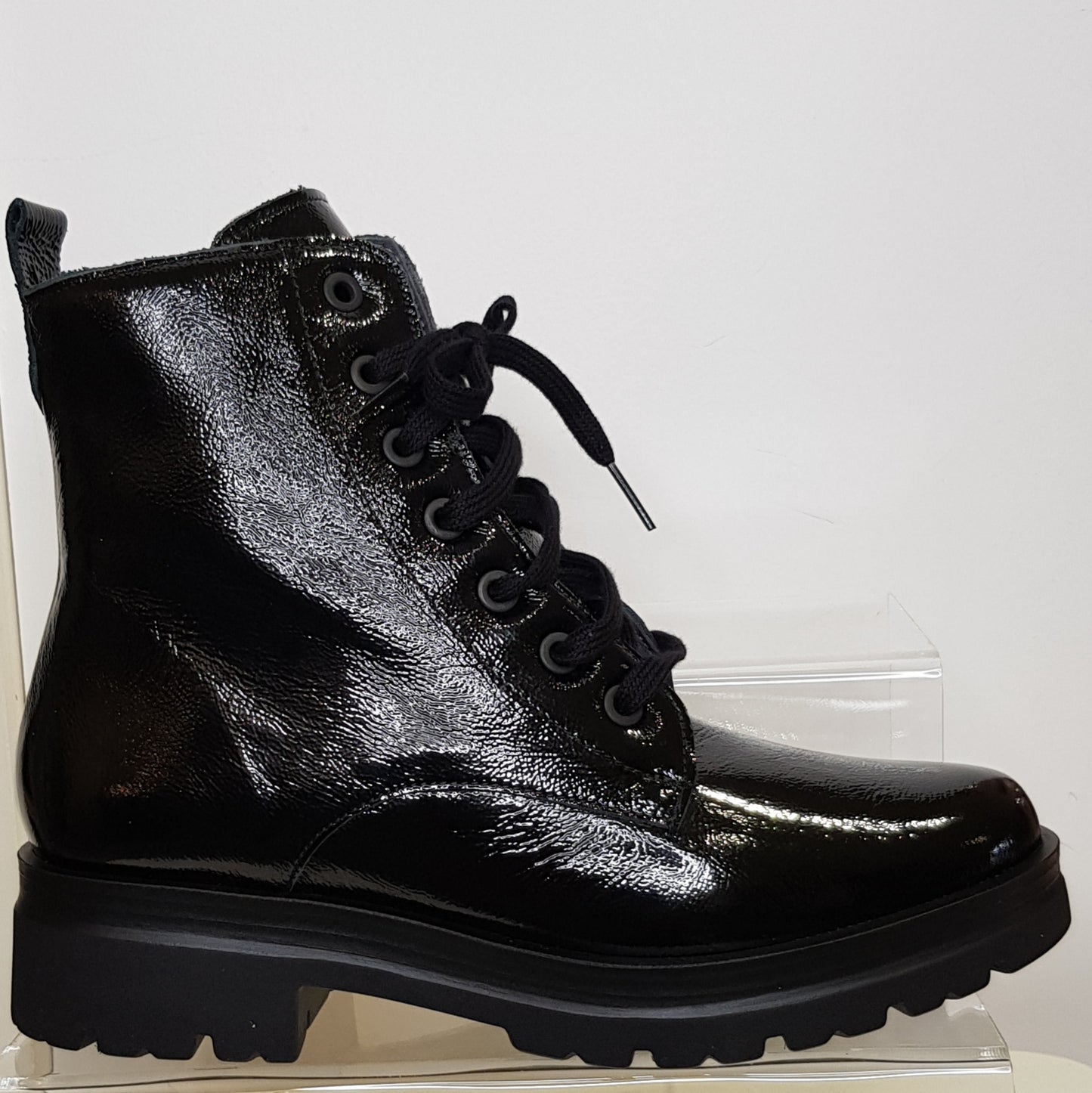 Black Patient Leather Boots