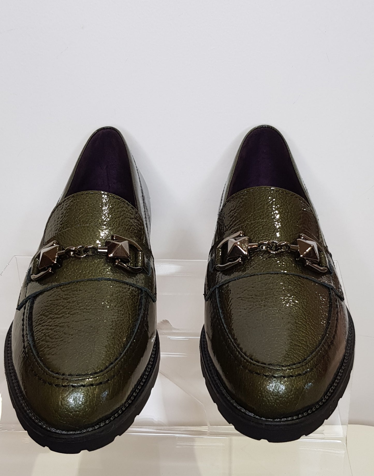 Khaki Green Loafers