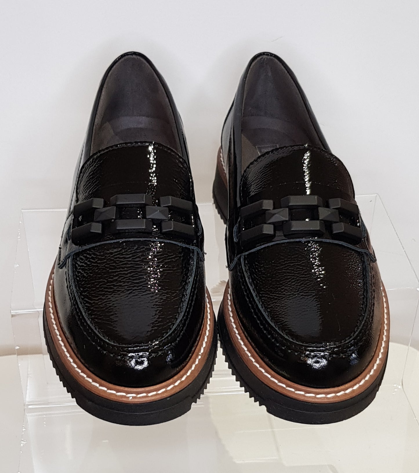 Black Loafers With Glossy Effect