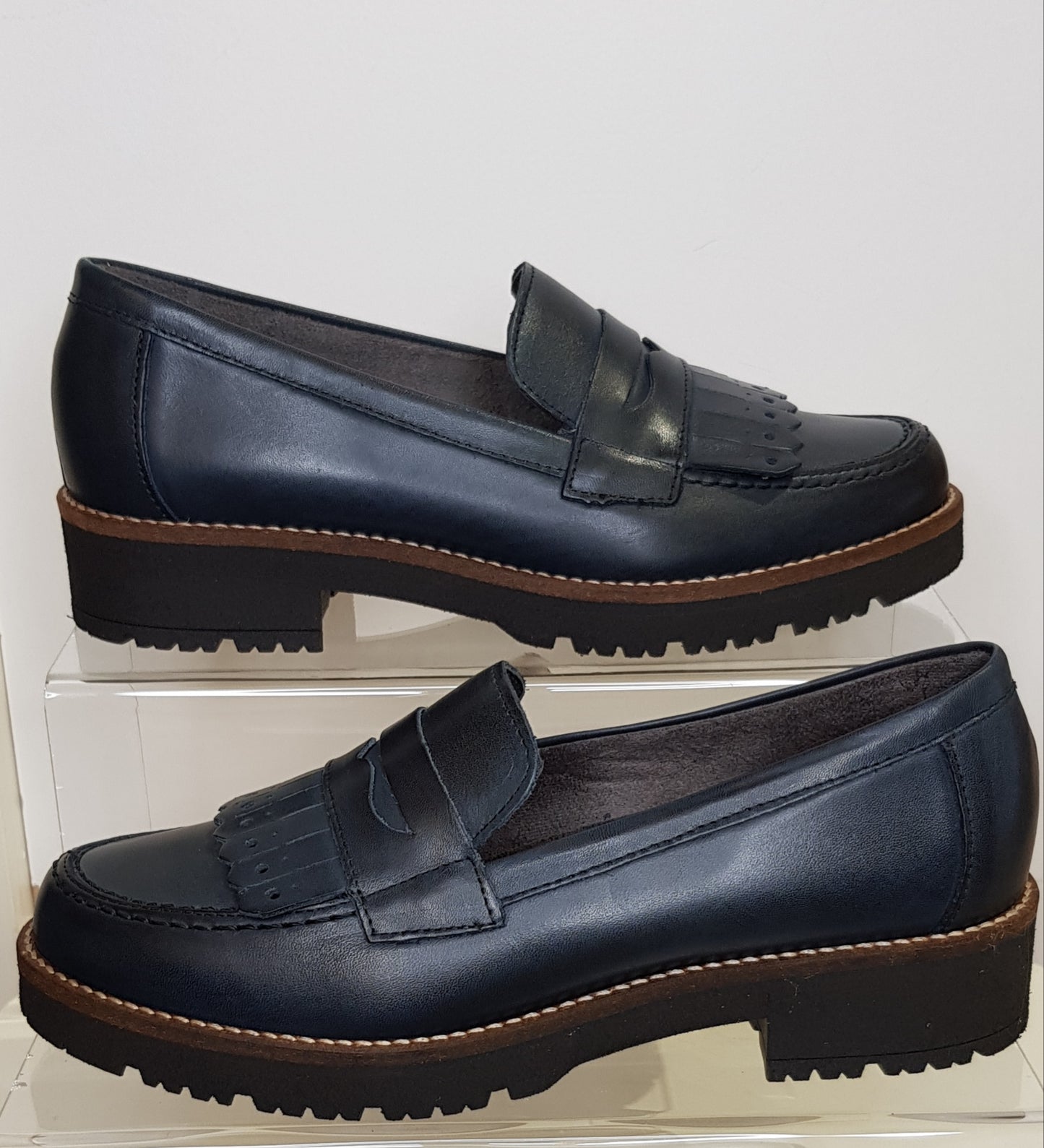 Navy Matt Loafers