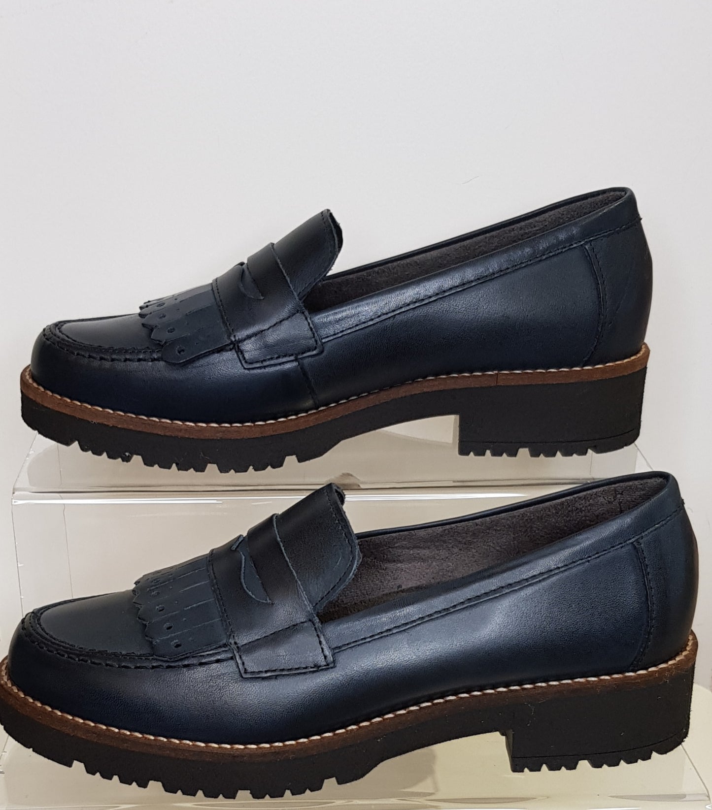 Navy Matt Loafers