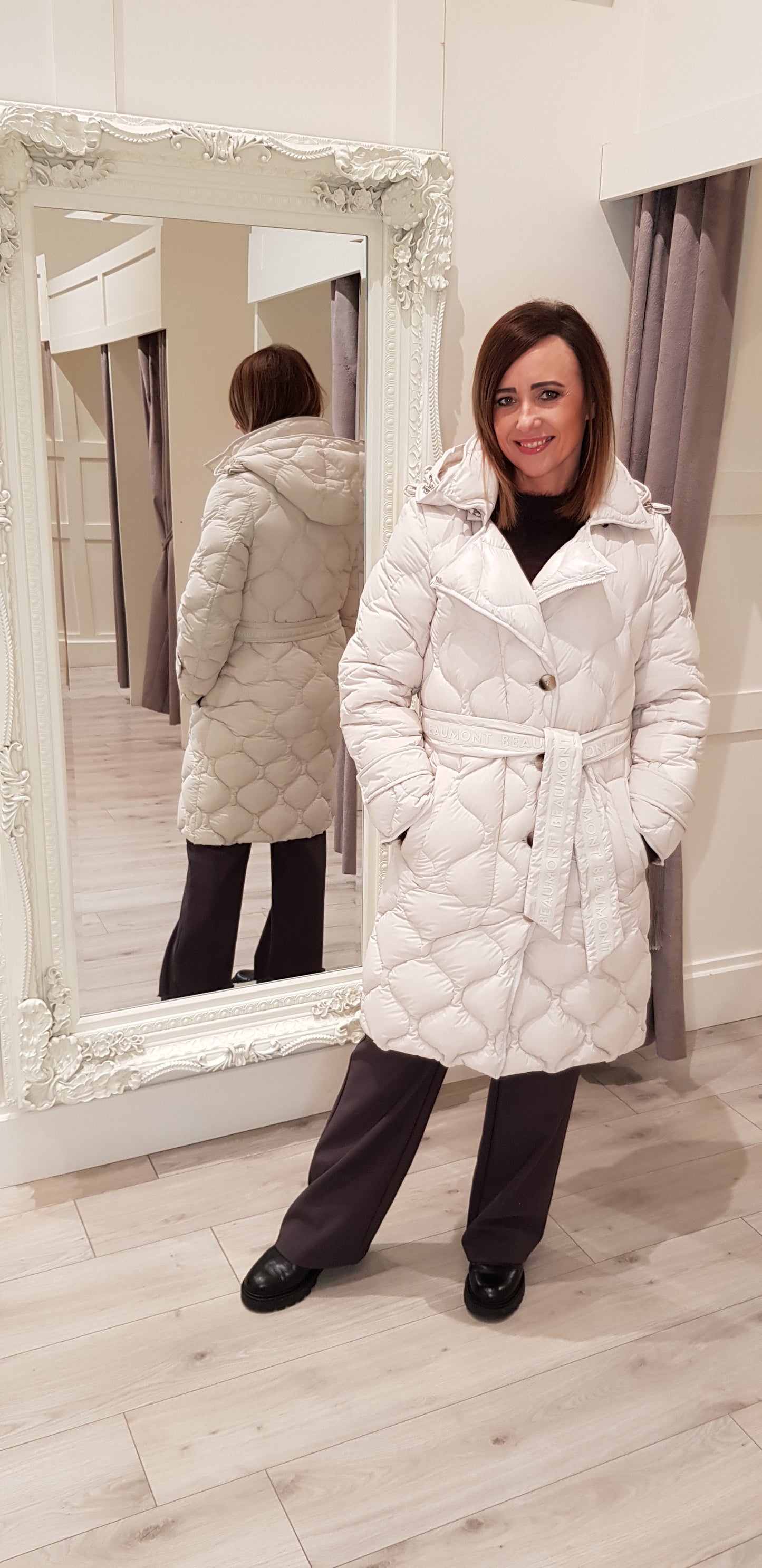 Rita Cream Padded Coat