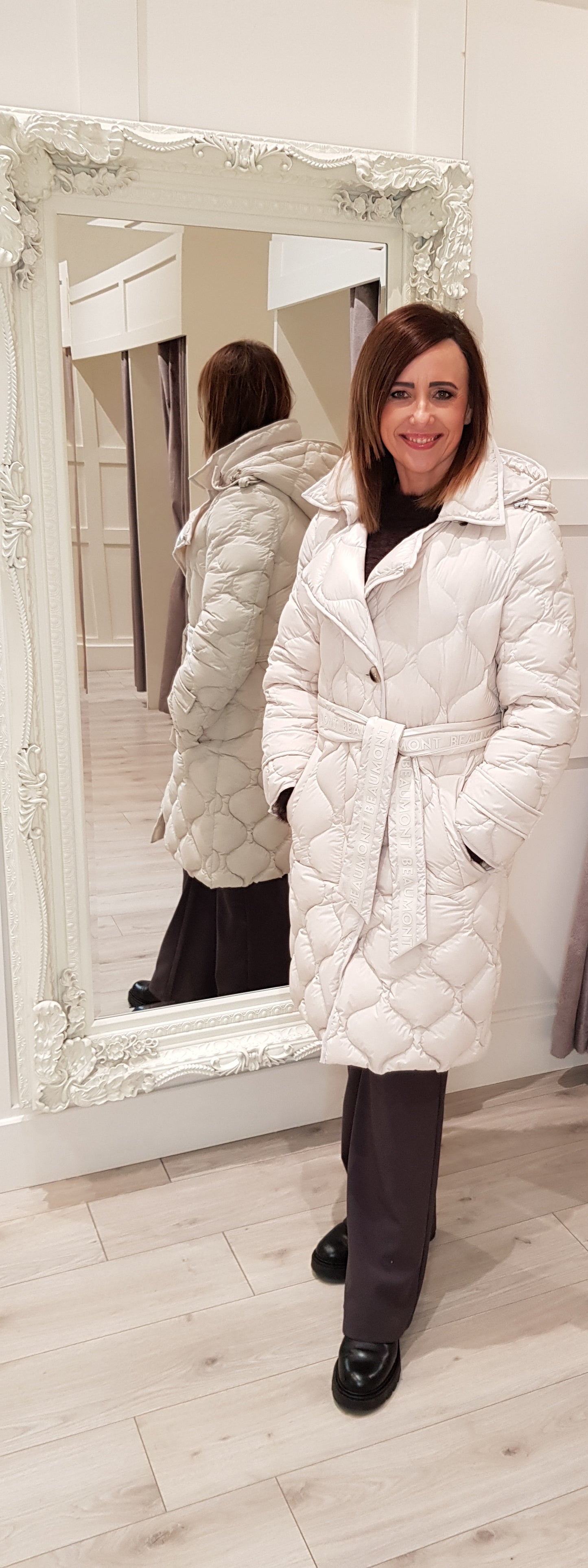 Rita Cream Padded Coat