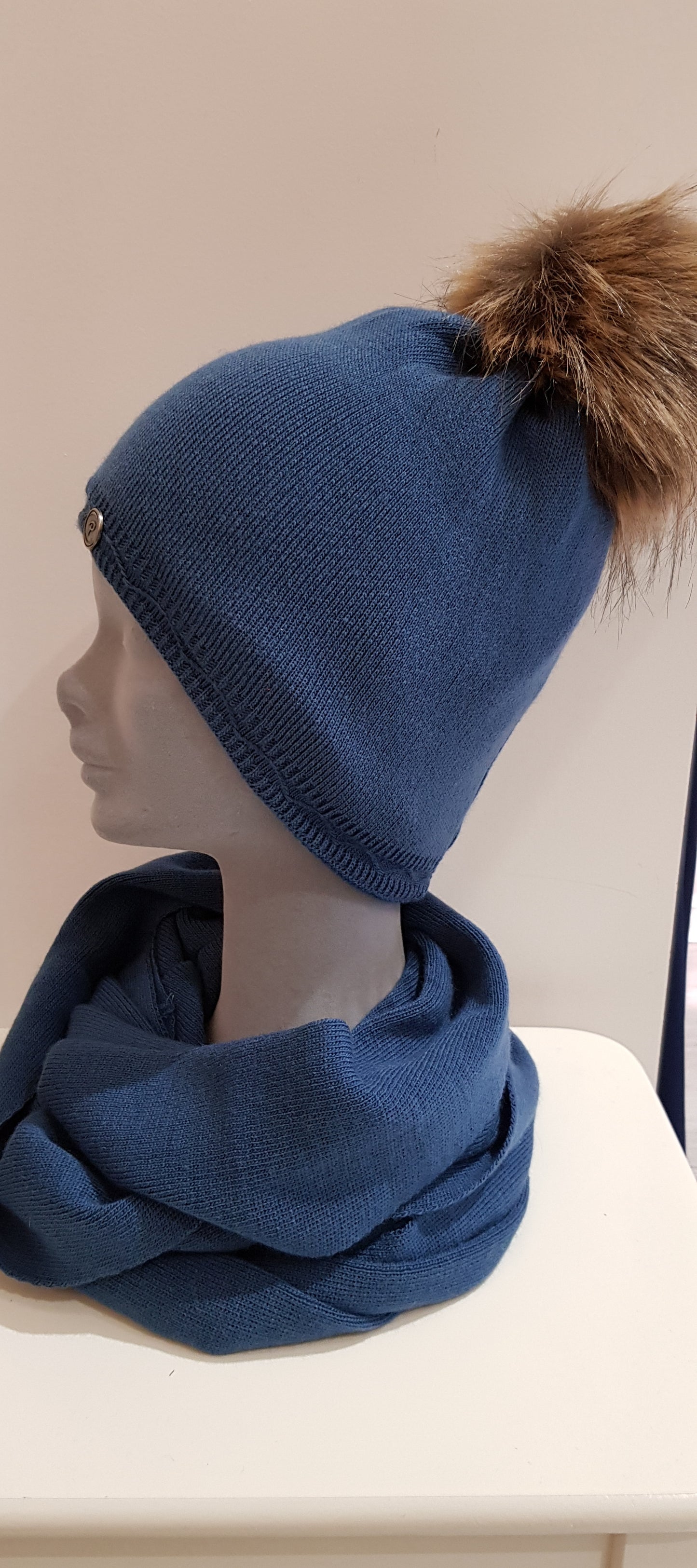 Blue Knit Hat