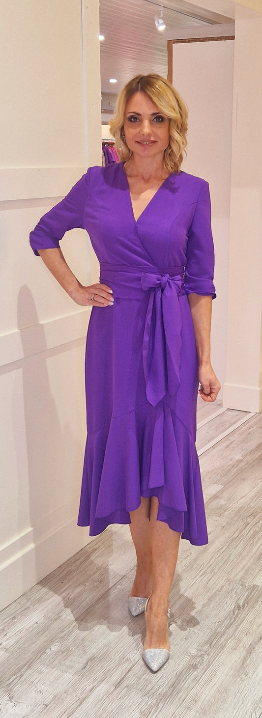 Plume Fitted Midi Dress
