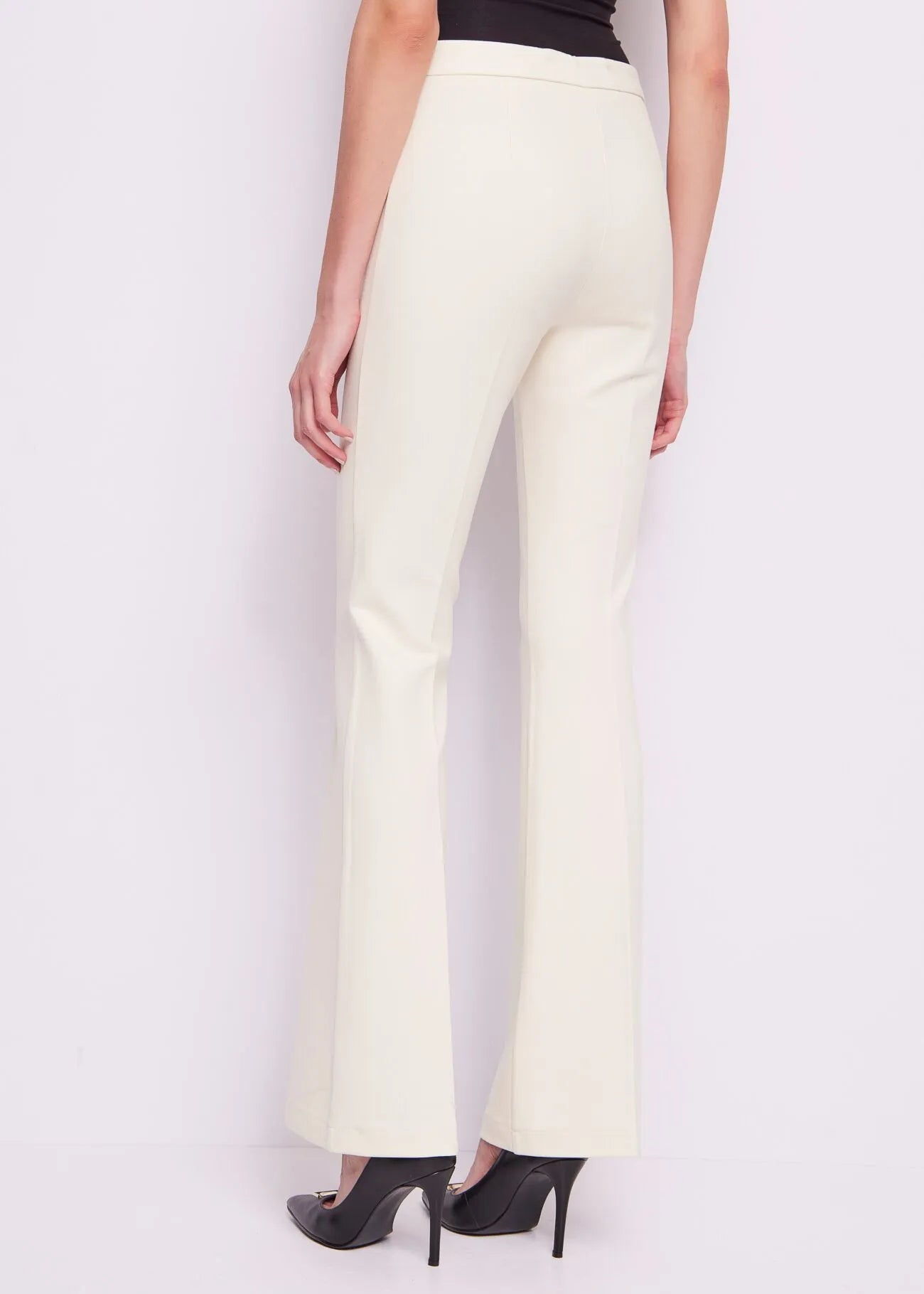 Cream Jersey Trousers