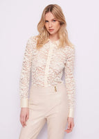 Cream Lace Top