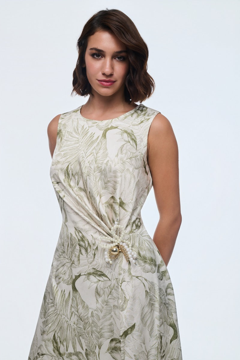 Olive 🫒 & Ivory Dress