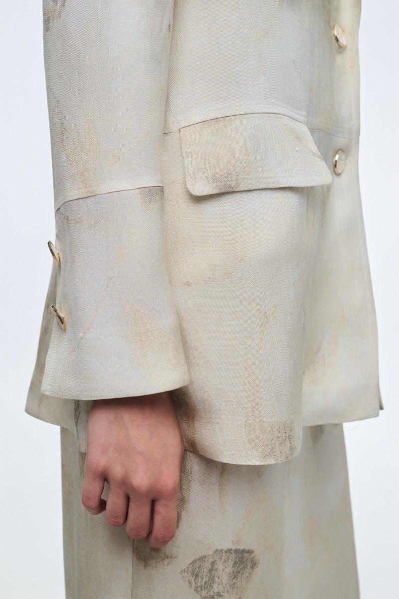 Soft Lemon Marble Jacket