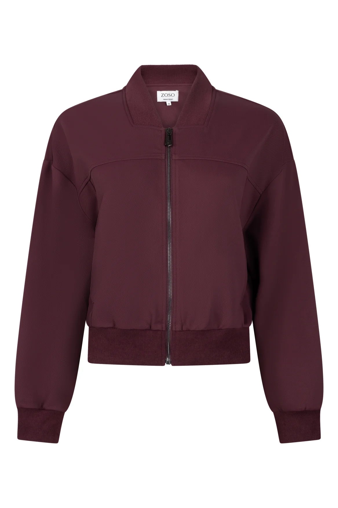 Burgundy Zip Jacket