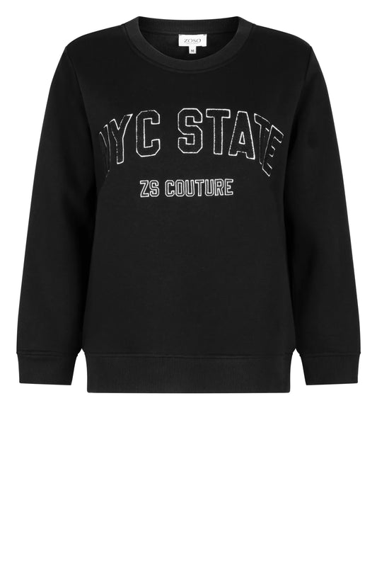 Black Nyc State Sweatshirt