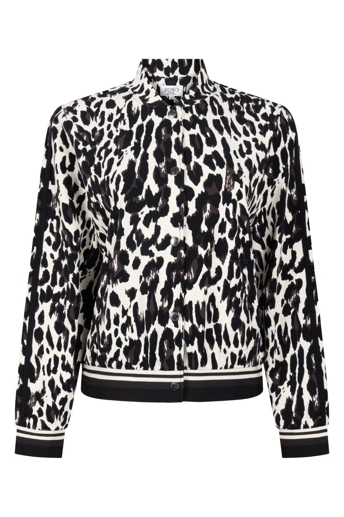 Black Espresso Leopard Print Jacket