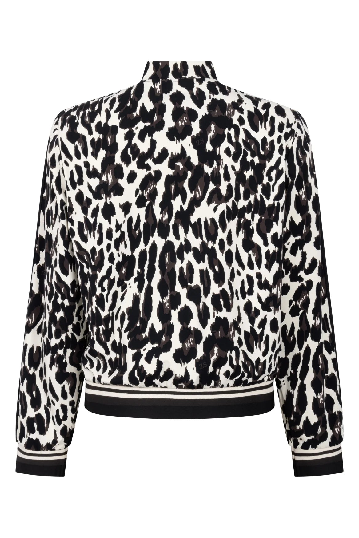 Black Espresso Leopard Print Jacket