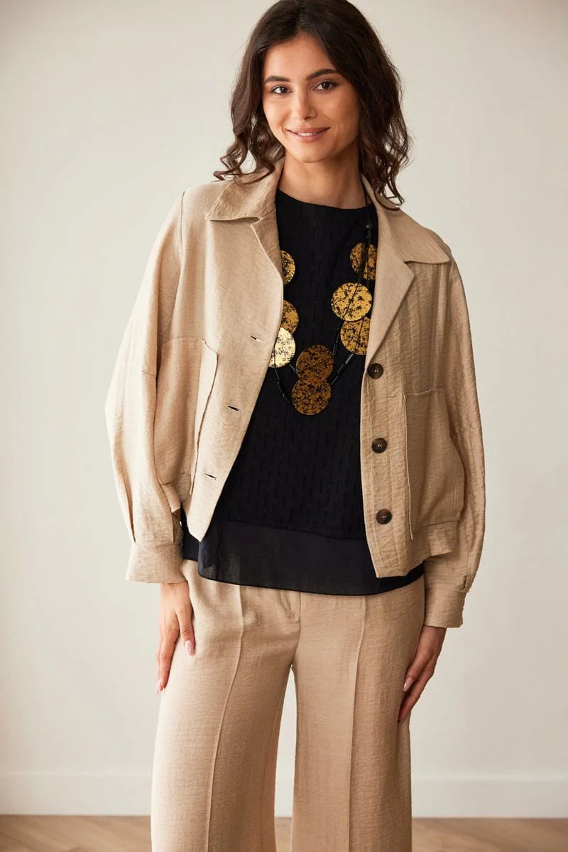 Sand Crinkle Jacket