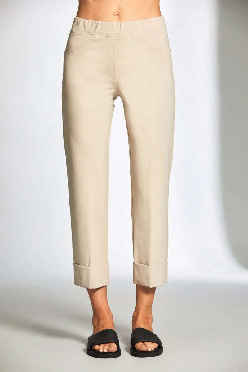 Sand Turn Up Trouser