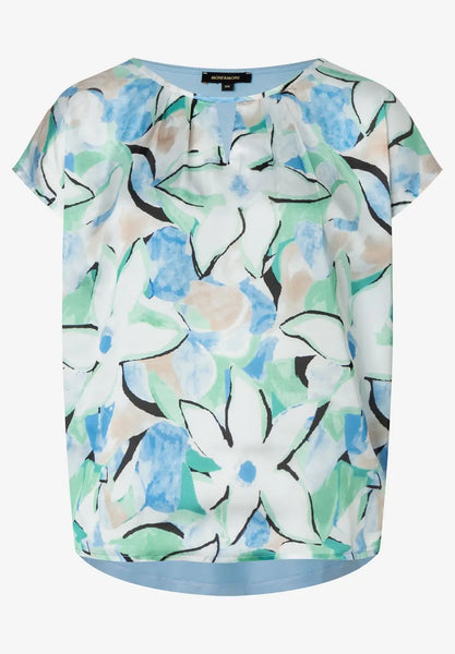 Blouse shirt, floral print.