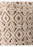 Beige Crochet Lace Dress