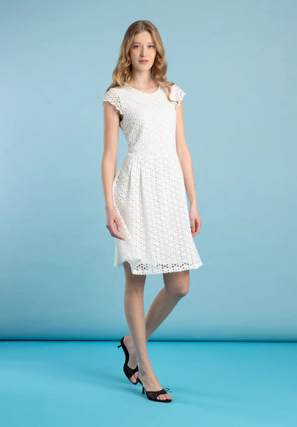 Cream Daisy Lace Dress