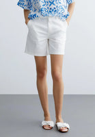 Cream Bermuda Shorts