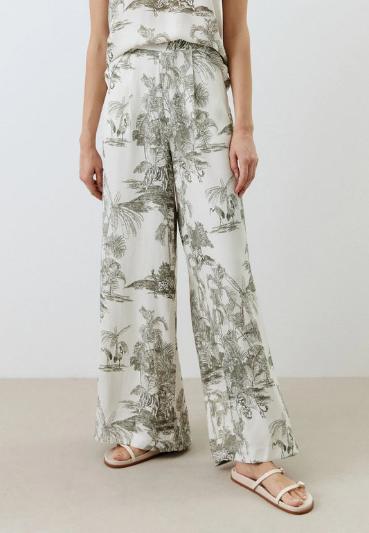 Palazzo Pants, Jungle Print