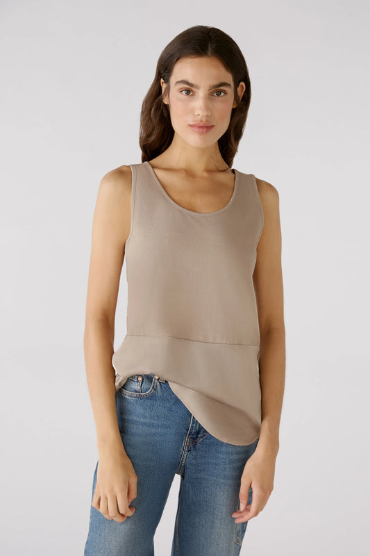 Taupe Sleeveless Top