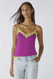 Plume Jersey Top With Lace