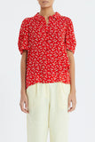 ABY Red Daisy Blouse