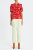ABY Red Daisy Blouse