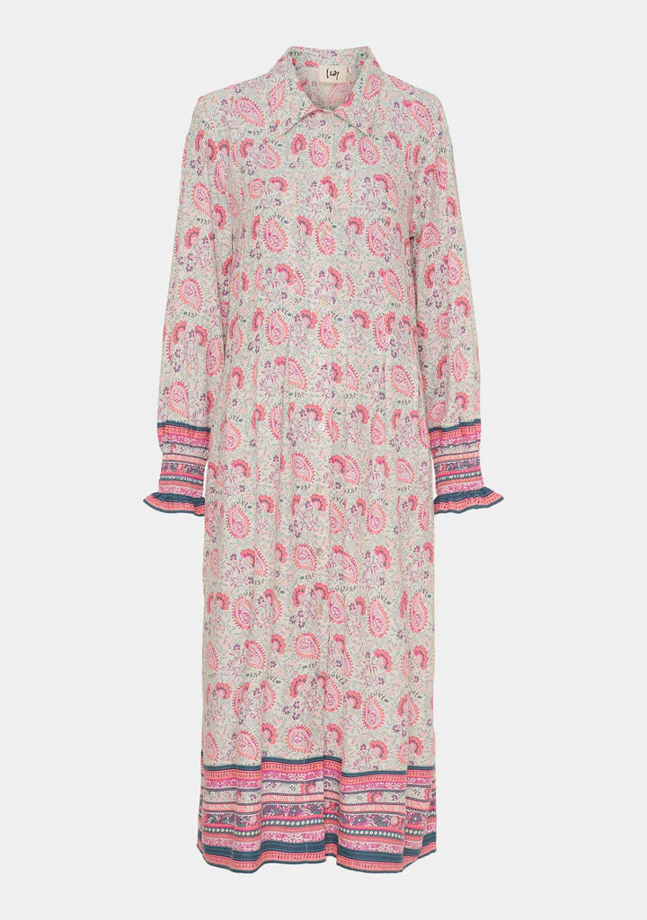 Annica Printed Button Dress