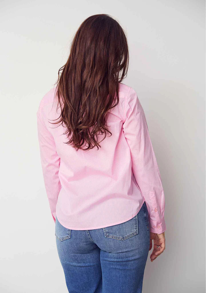 Bellis Striped Shirt - Light Rose Stripe
