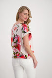 Flower Blouse With Short Sleeve