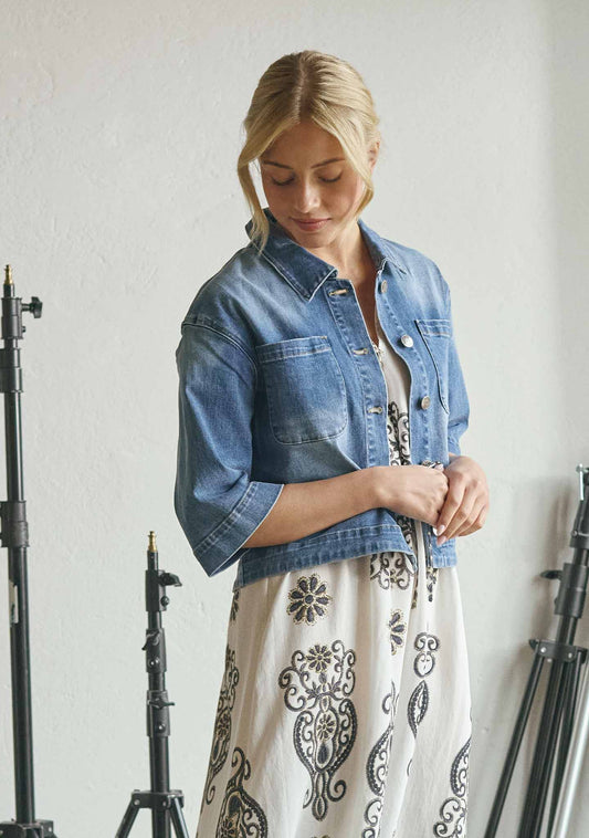 Carpi Denim Jacket  Basic Denim Wash