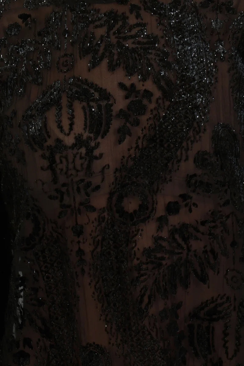 Stevie Black Velvet  Sparkle Top