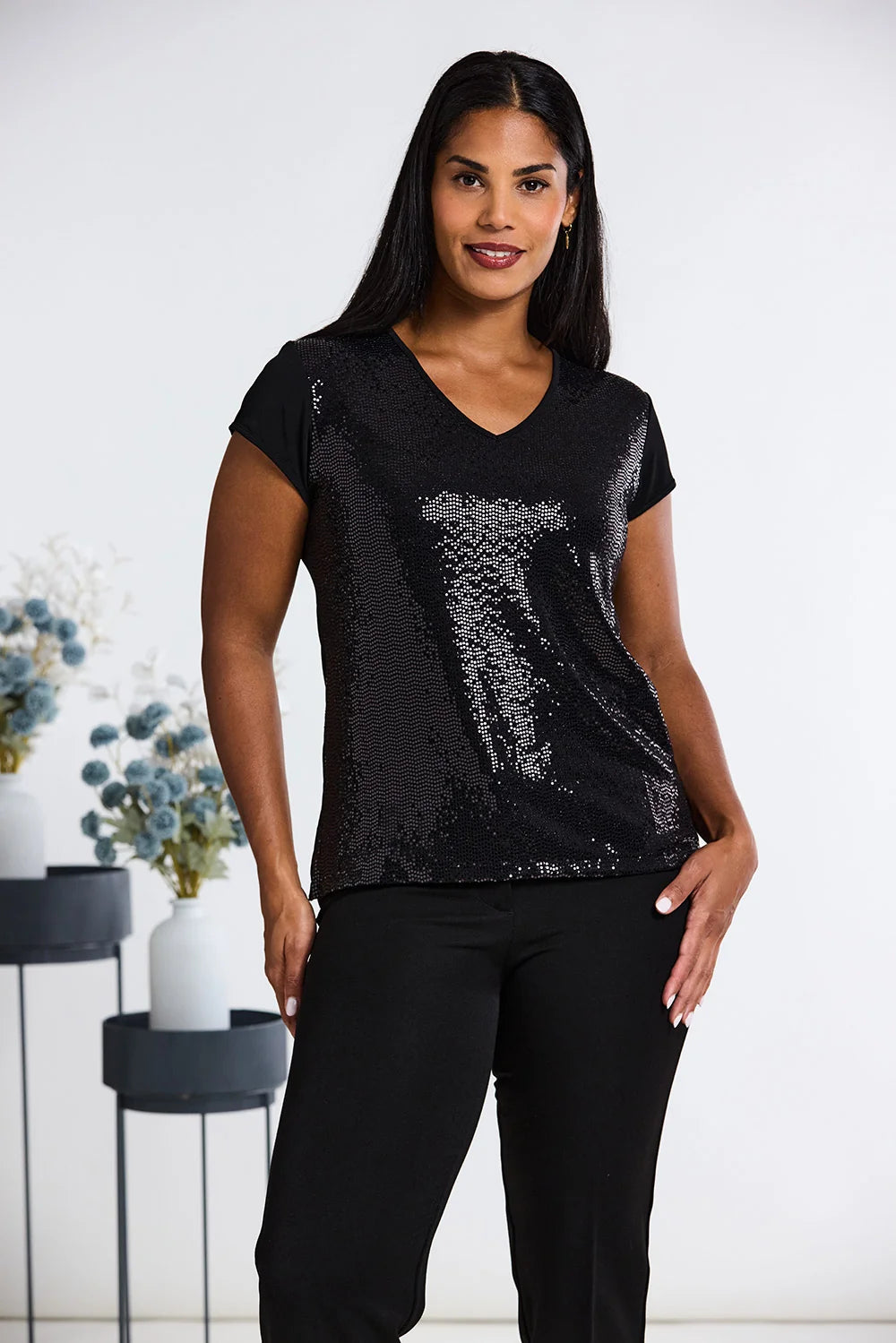 Black Sparkle Top