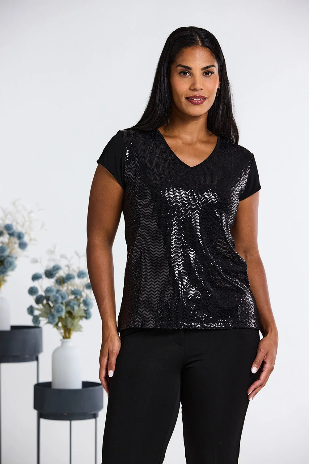 Black Sparkle Top